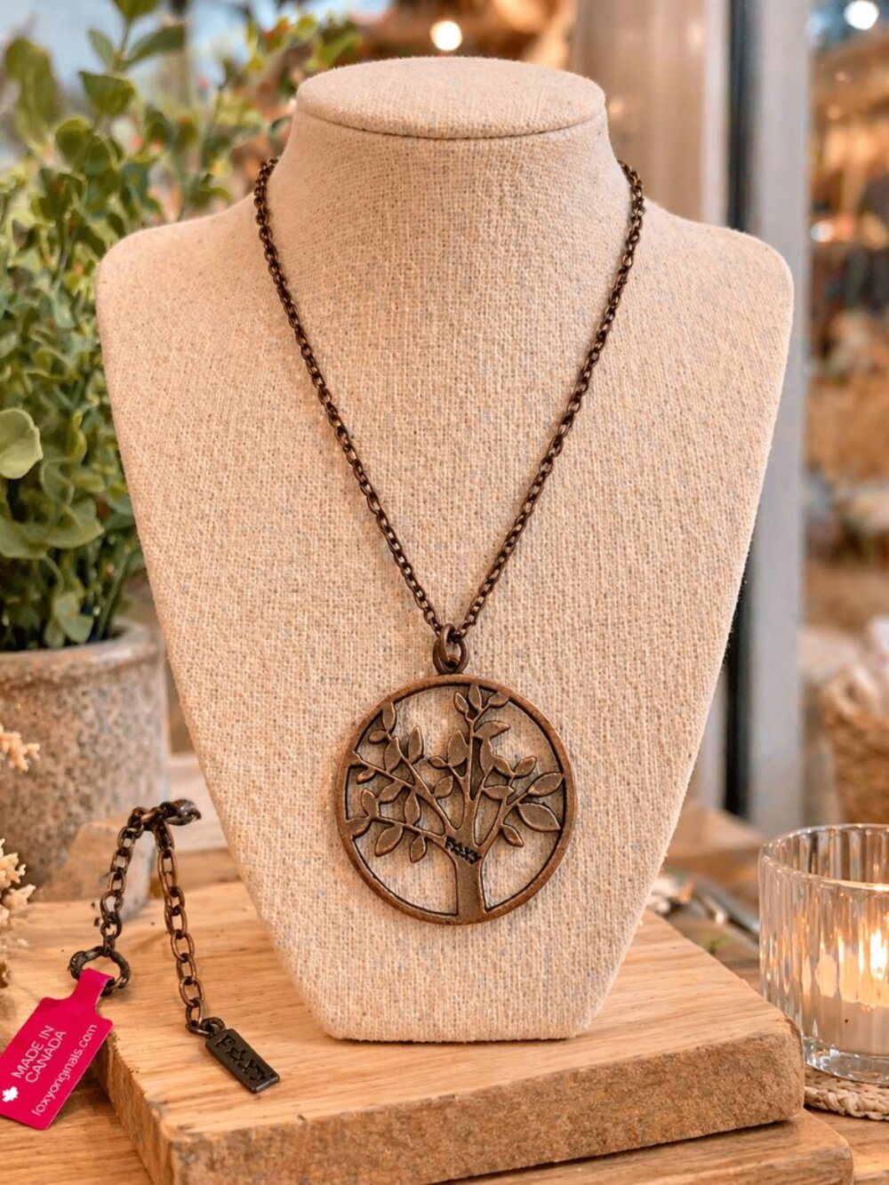 Foxy Tree of Life Necklace, Made in Canada! 🌳